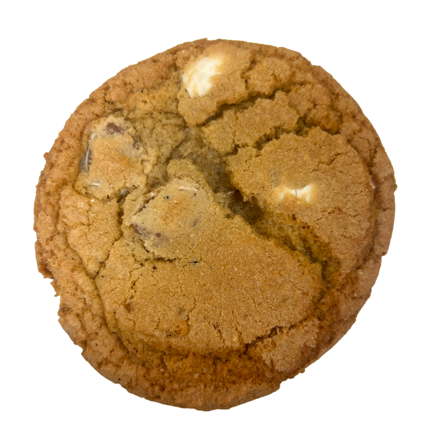 Close of up a cookie with Mini Egg easter candy in them