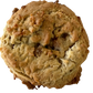 Close-up of a cookie with a white background
